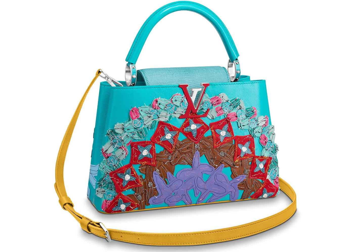 Louis Vuitton ArtyCapucines Tschabalala Self PM Blue/Multicolor