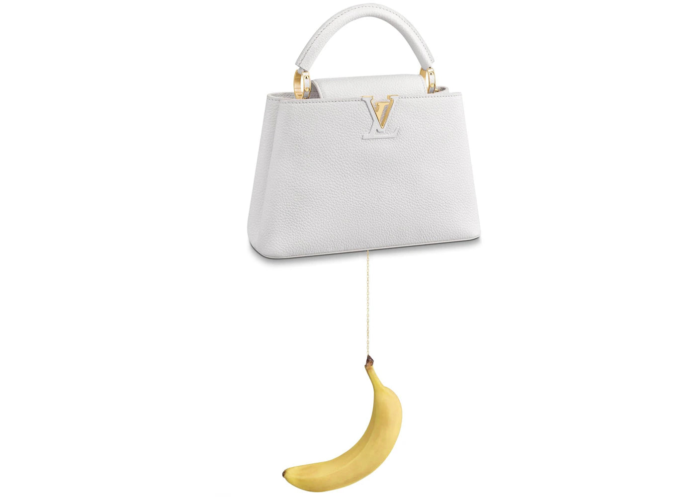 Louis Vuitton ArtyCapucines Urs Fischer BB White