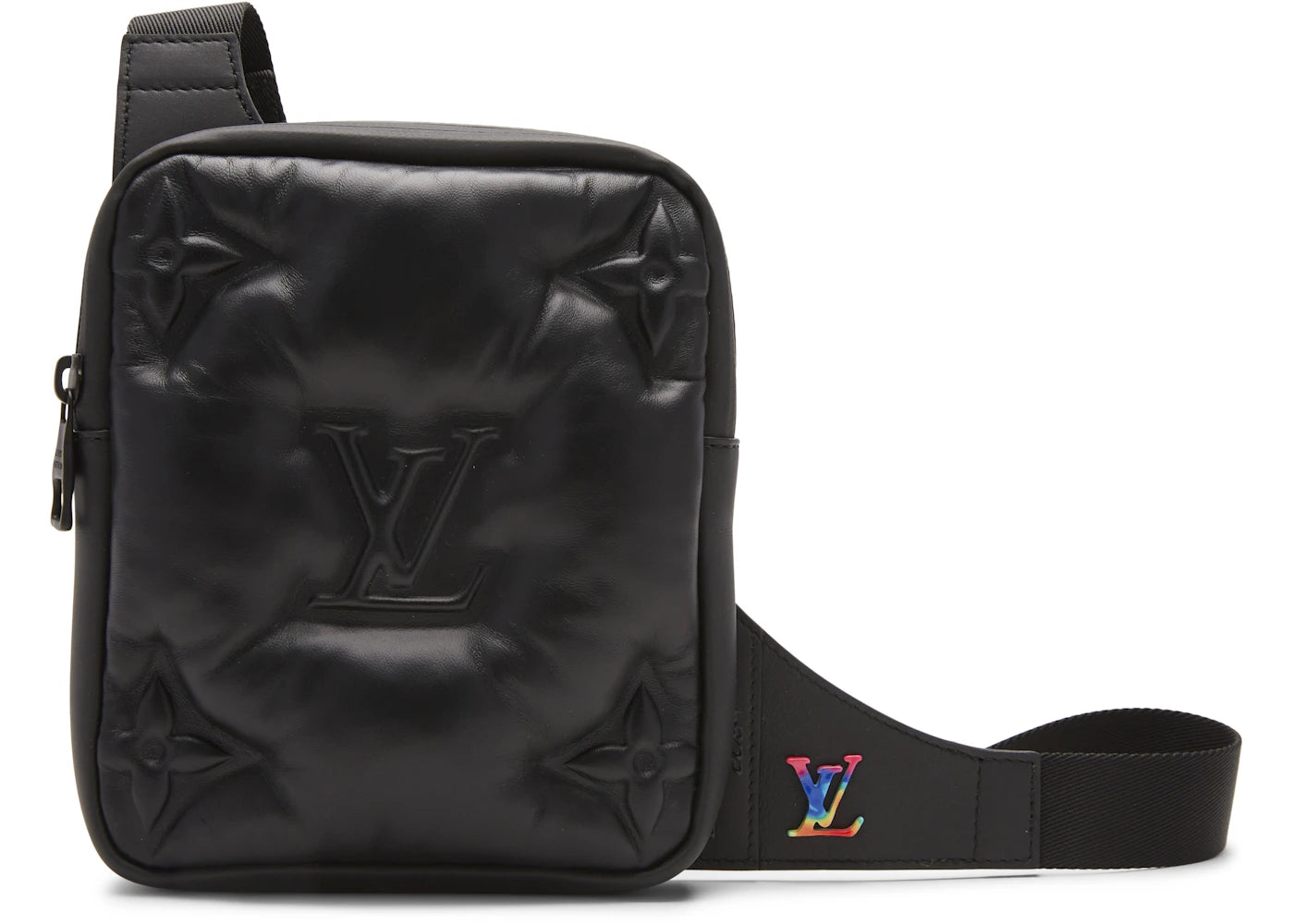 Louis Vuitton Asymetrical Sling Bag Monogram Puffer Black