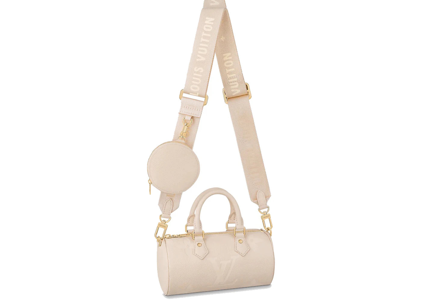 Louis Vuitton BB Papillon Embossed Creme Beige