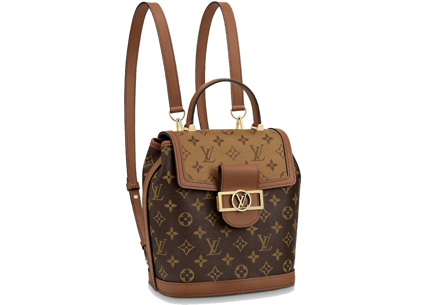 Louis Vuitton Backpack Dauphine Monogram Reverse PM Brown
