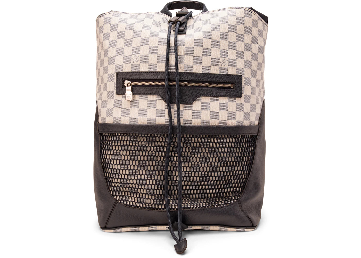 Louis Vuitton Backpack Matchpoint Damier Coastline Mesh Pocket Black/White/Blue