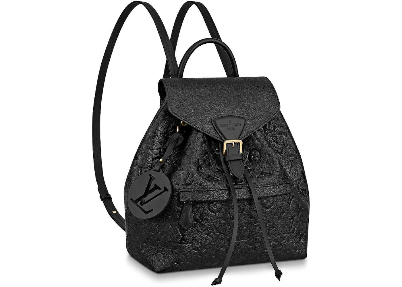 Louis Vuitton Backpack Montsouris Monogram Empreinte Black