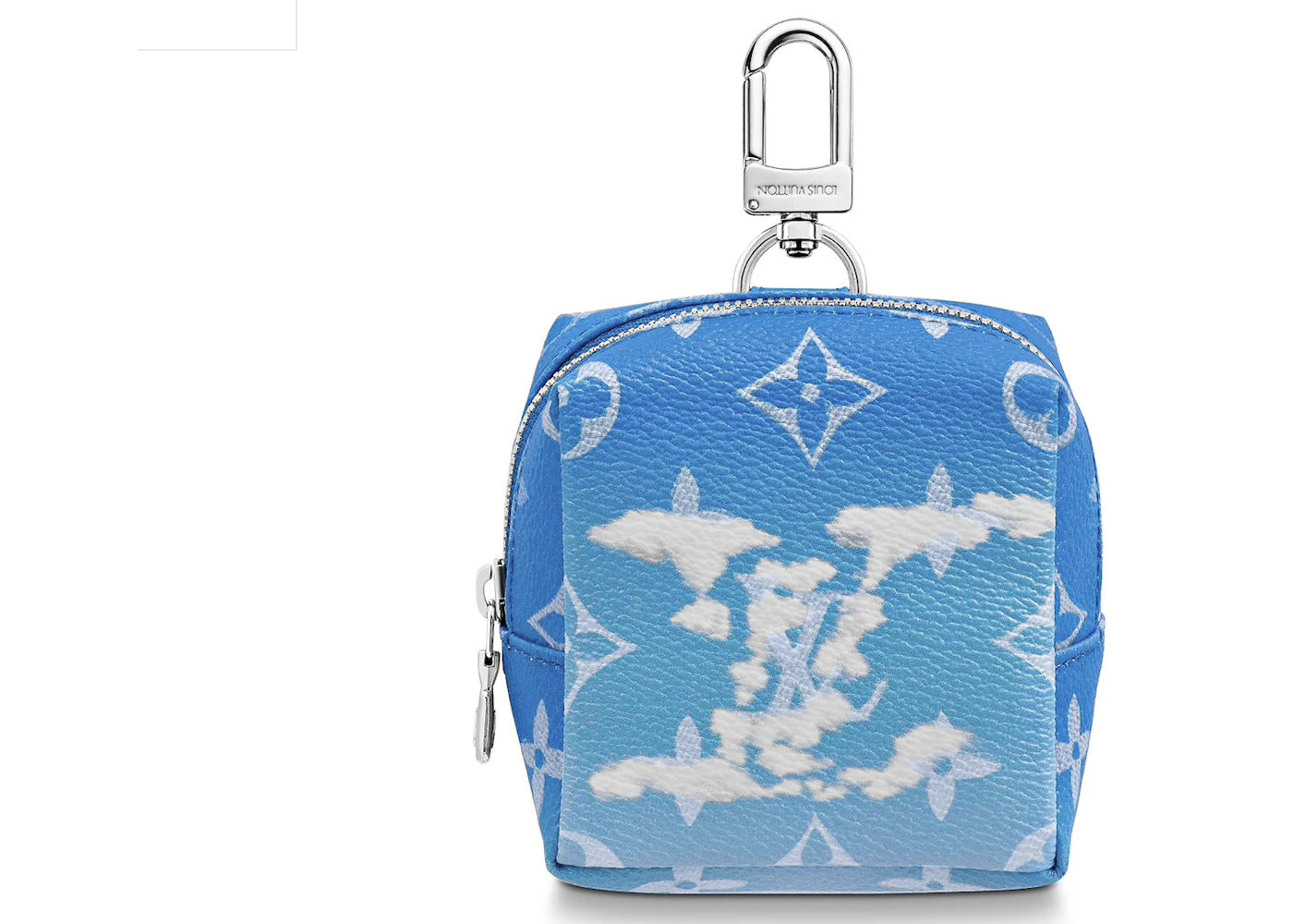 Louis Vuitton Squared Pouch Bag Charm Clouds Monogram Blue