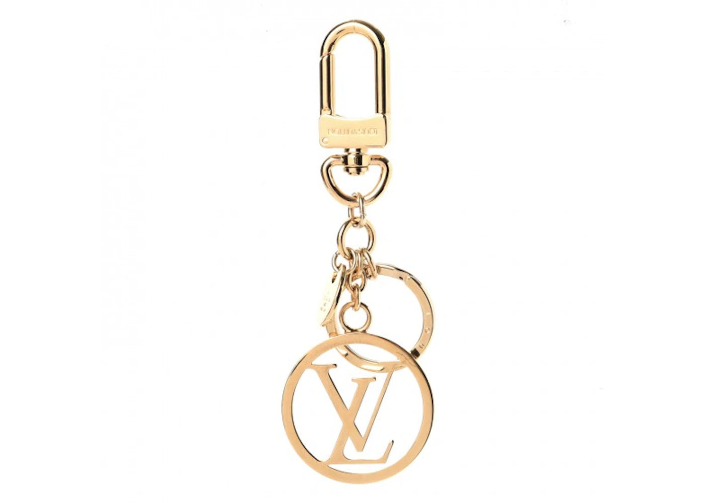 Louis Vuitton Bag Charm Key Holder LV Circle Gold