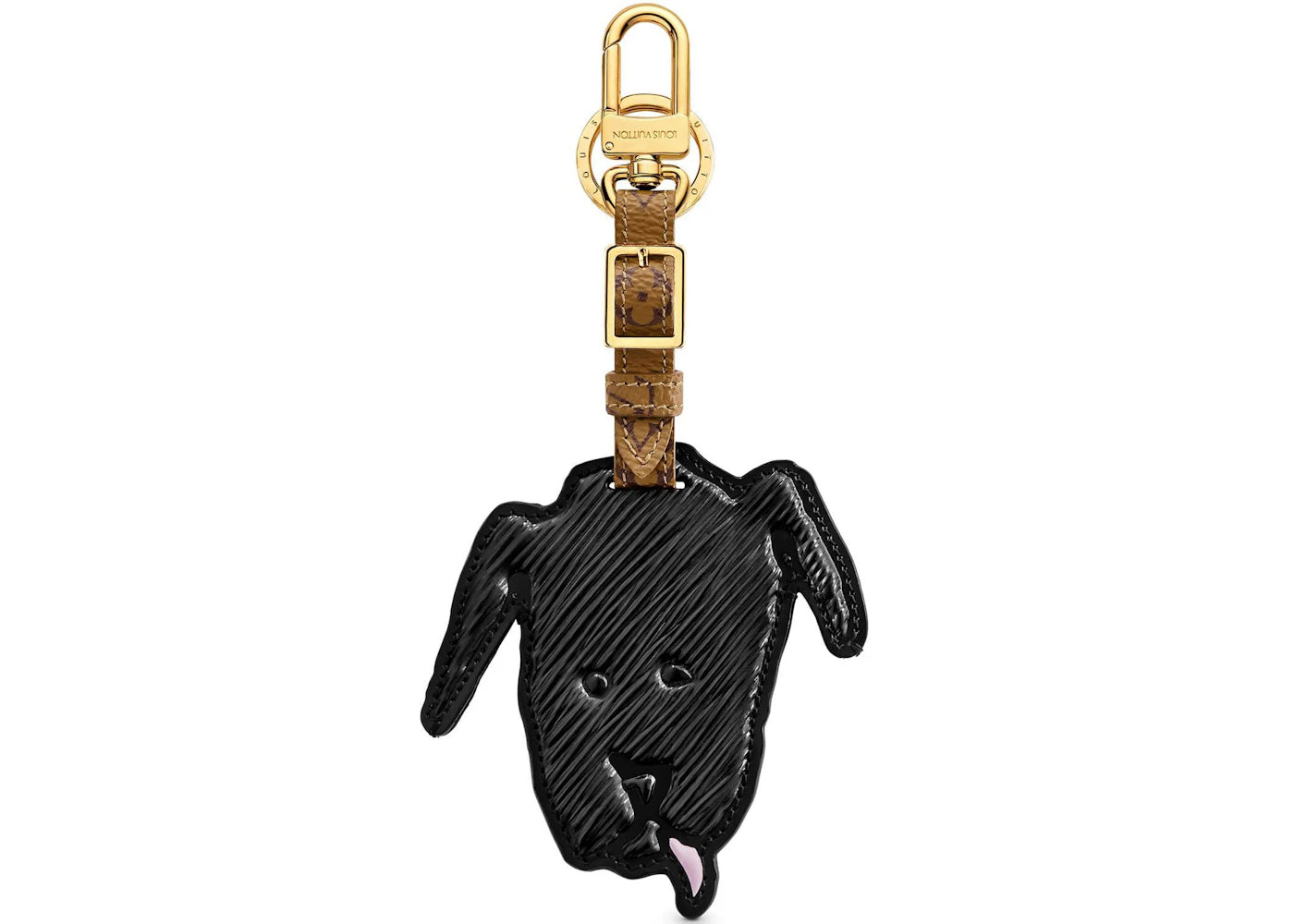 Louis Vuitton Bag Charm and Key Holder Catogram Black