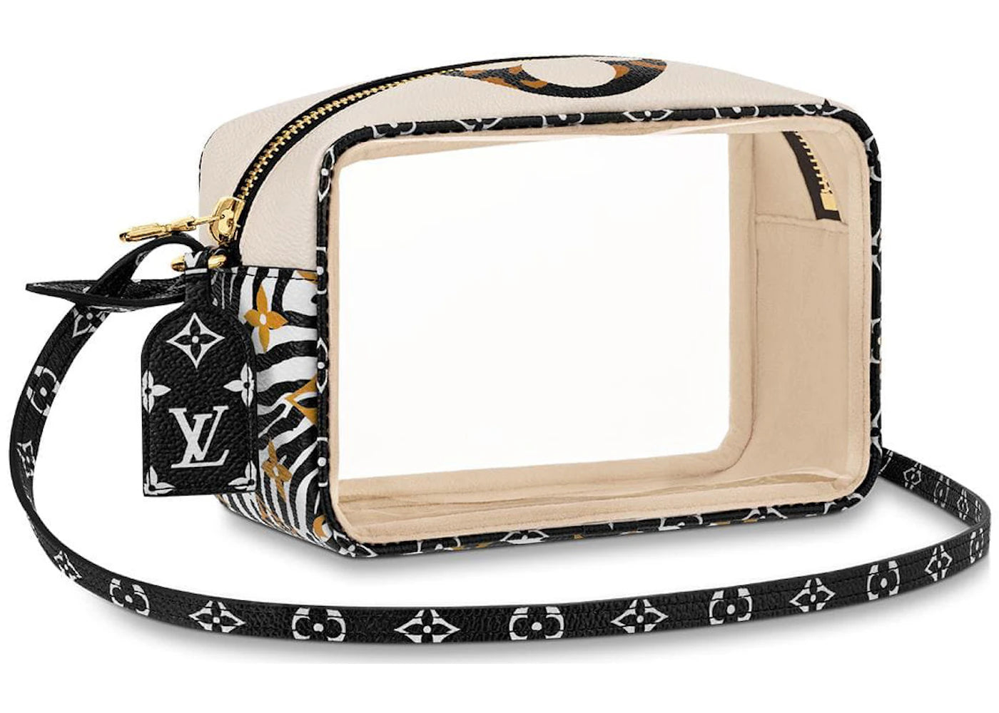 Louis Vuitton Beach Pouch Monogram Giant Jungle Ivory Beige Multicolor