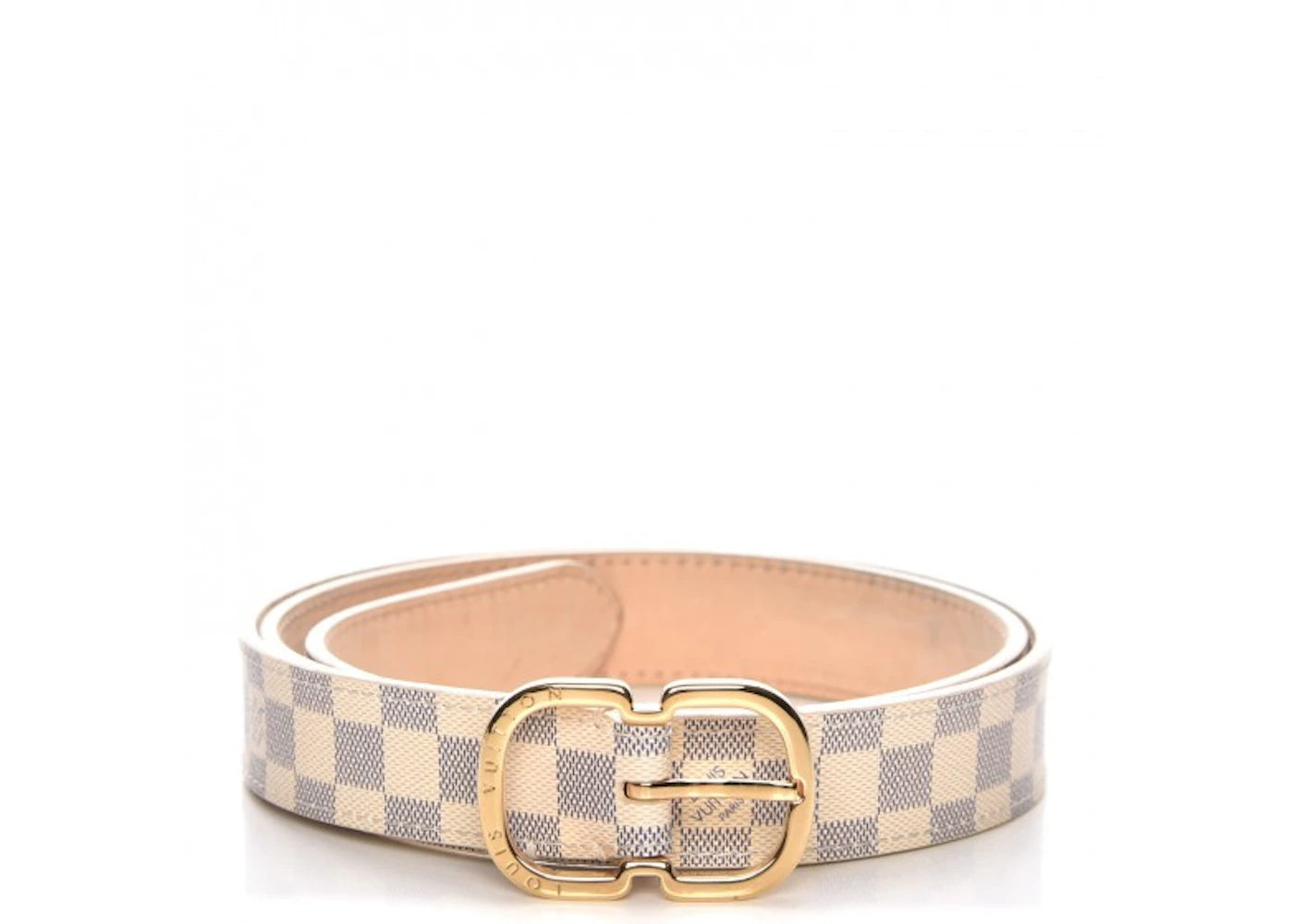 Louis Vuitton Belt Damier Azur Mini White/Blue
