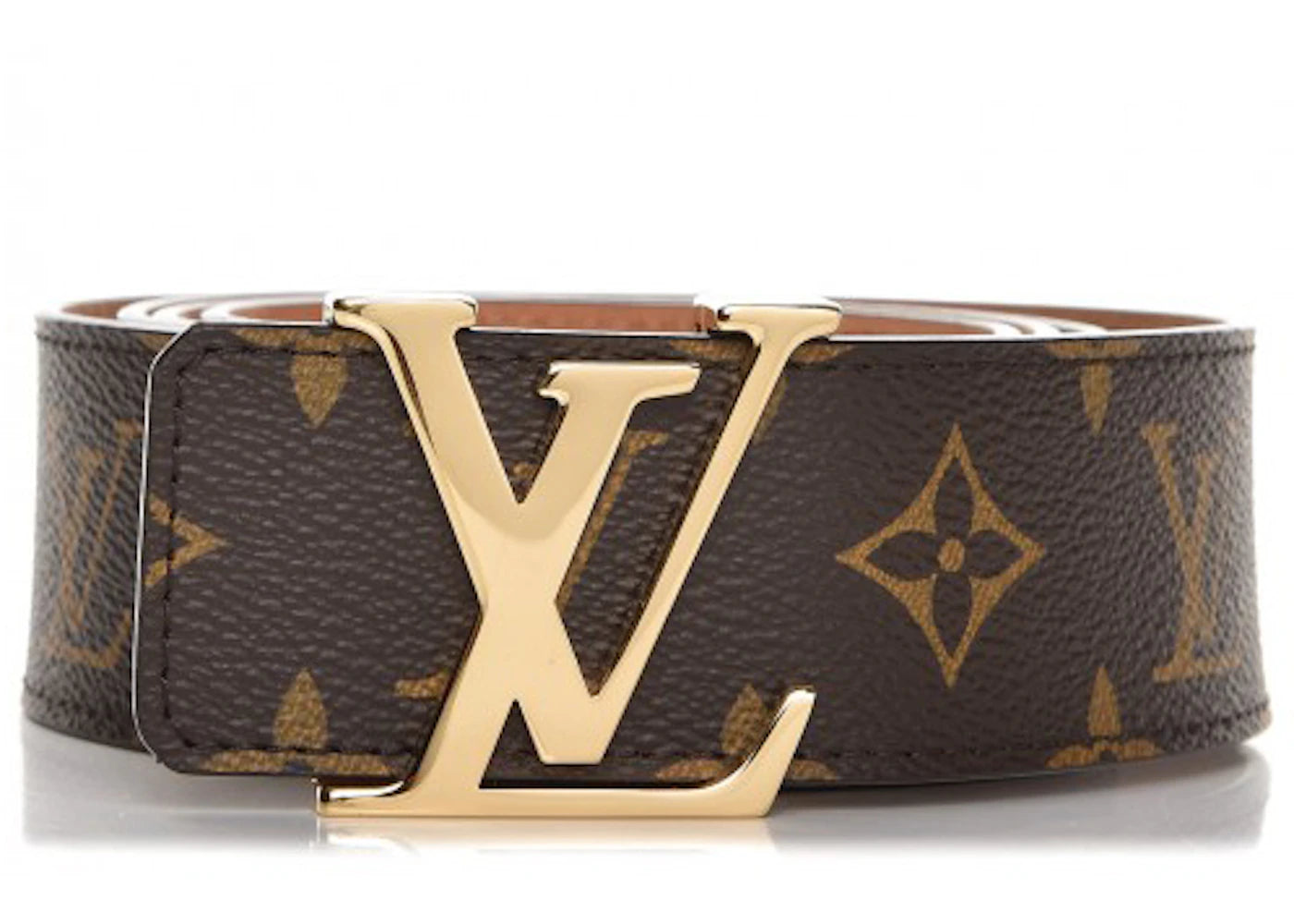 Louis Vuitton Belt Initiales Monogram 1.5W Brown/Brass