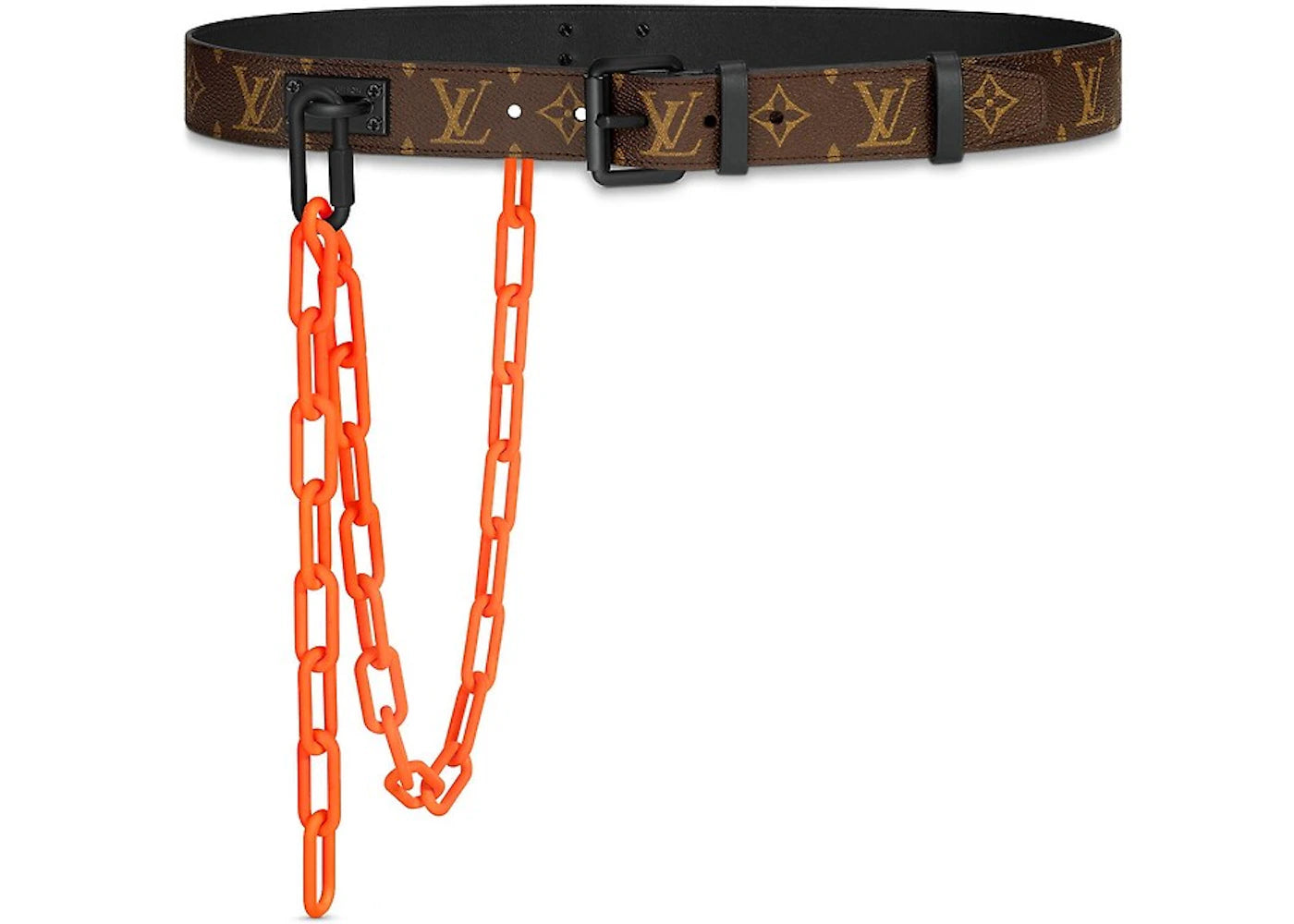 Louis Vuitton Signature Belt Monogram Chains 35MM Brown/Orange