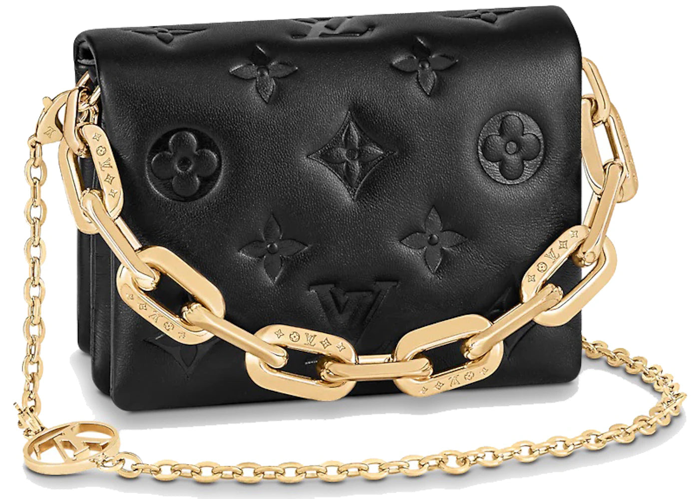 Louis Vuitton Beltbag Coussin Cruise 22 Monogram Embossed Black