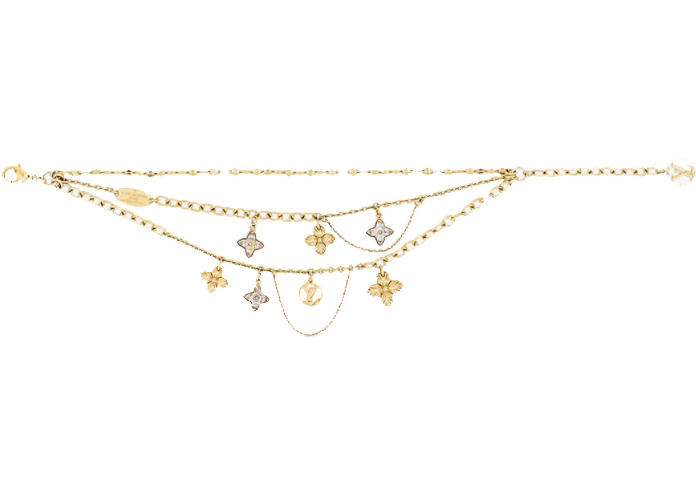 Louis Vuitton Blooming Strass Bracelet Gold