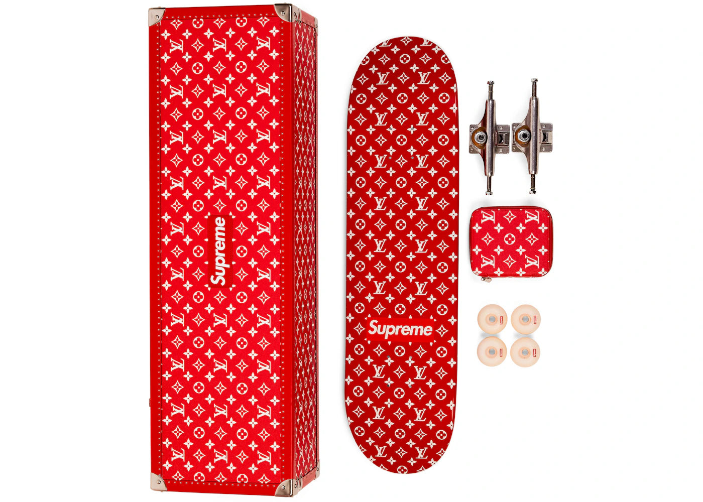 Skateboard Deck Monogram Red