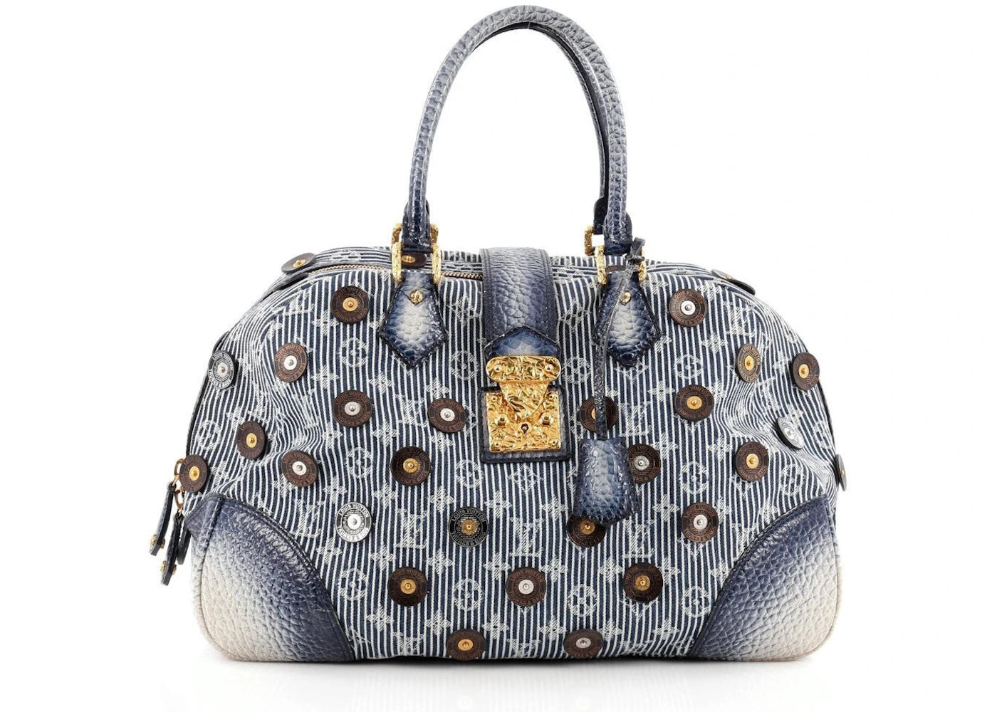 Louis Vuitton Bowly Monogram Polka Dot Blue