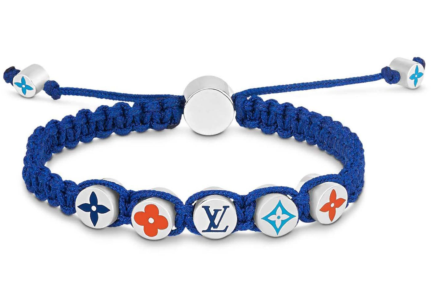 Louis Vuitton Bracelet Monogram Colours Braided Dark Blue