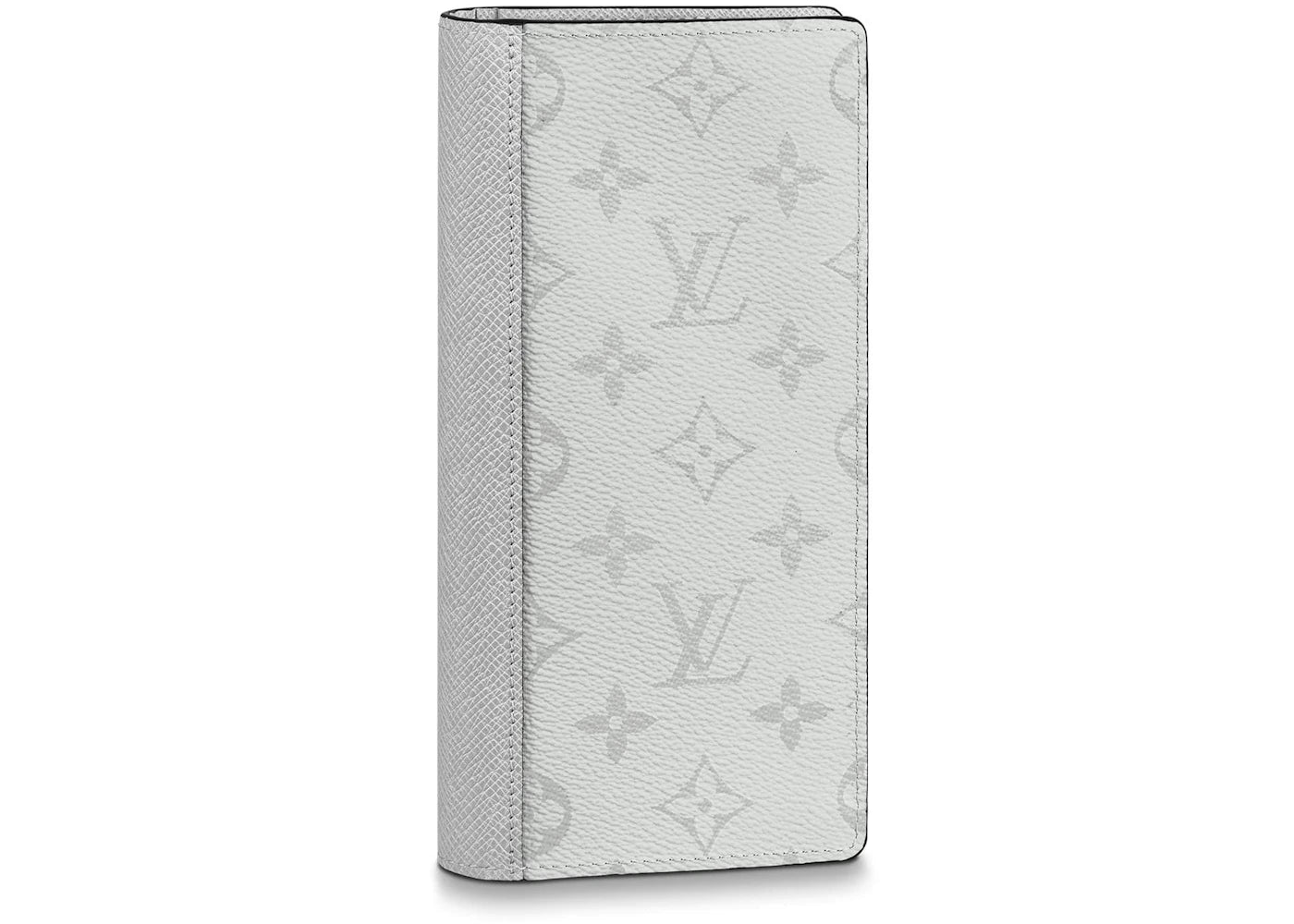 Louis Vuitton Brazza Wallet Monogram Antarctica Taiga White