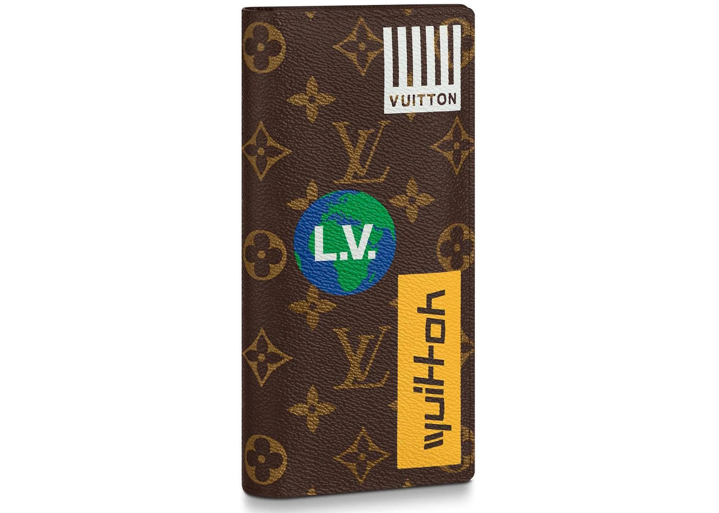 Louis Vuitton Brazza Wallet Monogram Logo Story Brown