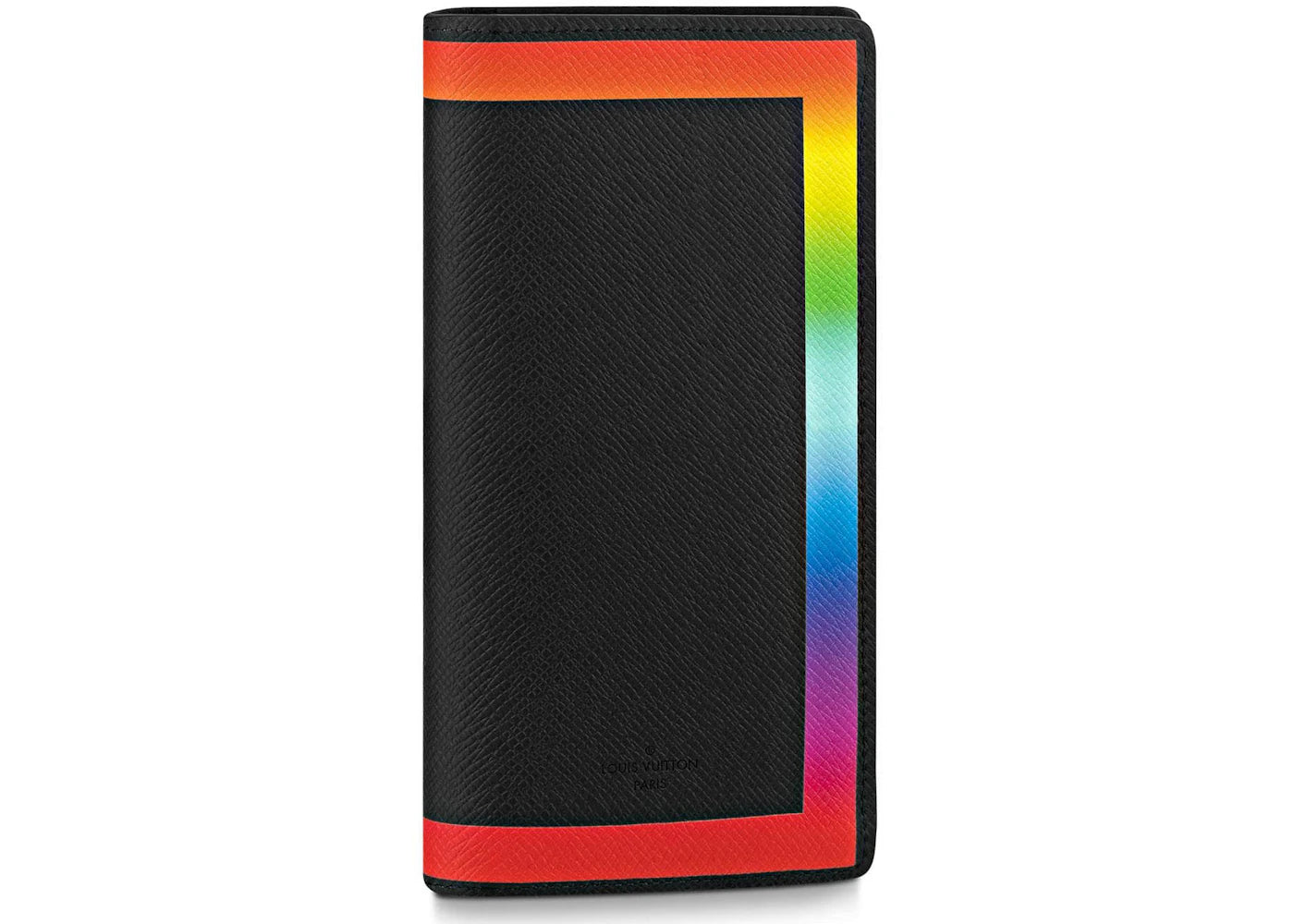 Louis Vuitton Brazza Wallet Taiga Black/Rainbow