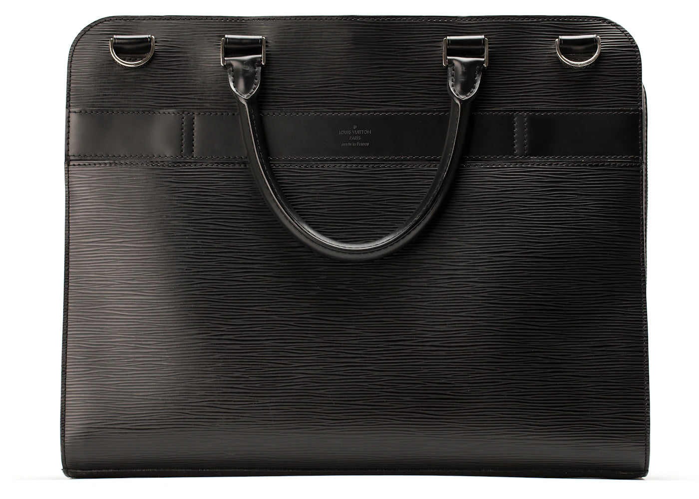 Louis Vuitton Briefcase Bassano Epi MM Black (Without Strap)