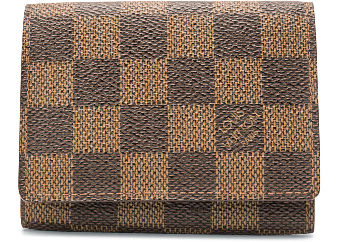 Louis Vuitton Business Card Holder Damier Ebene Brown
