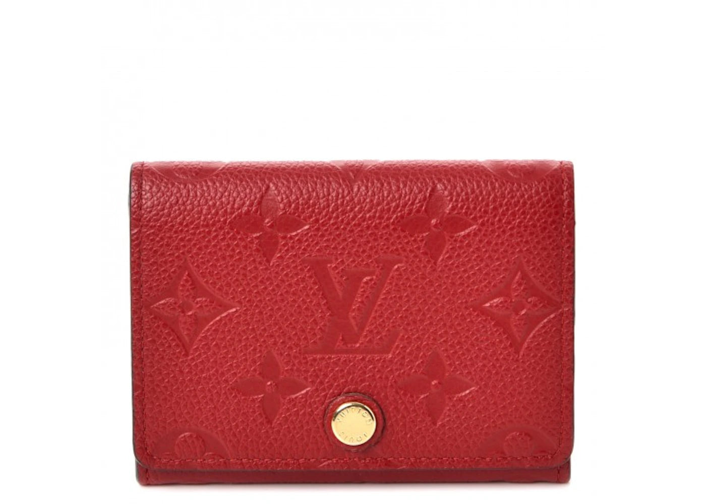 Louis Vuitton Business Card Holder Monogram Empreinte Cerise Cherry