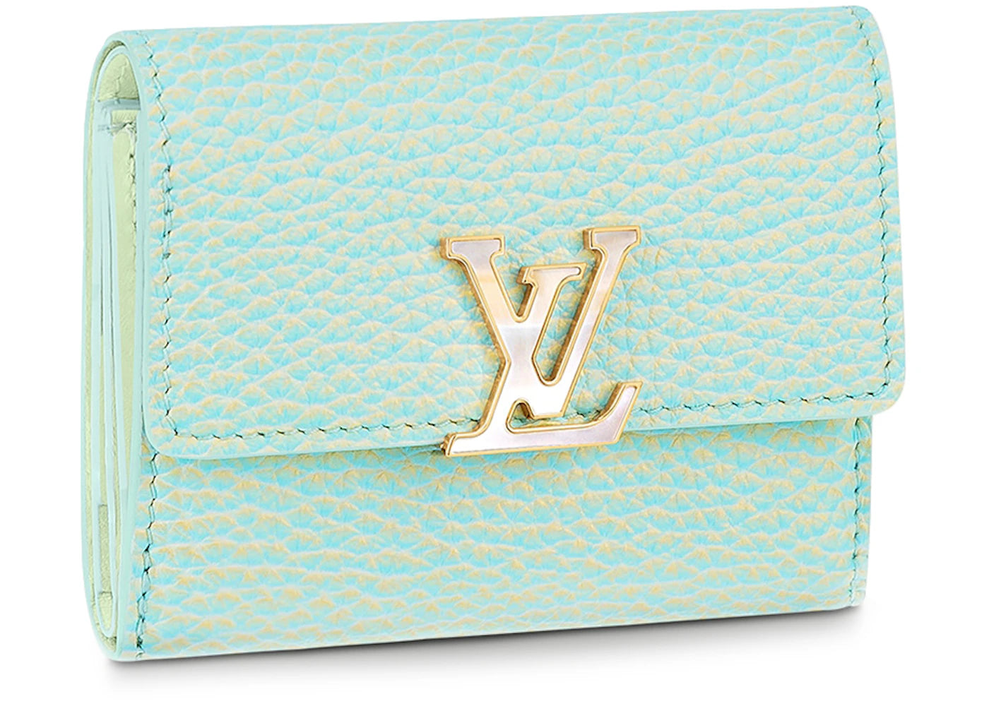 Louis Vuitton Capucines Wallet XS Vert d'eau Green