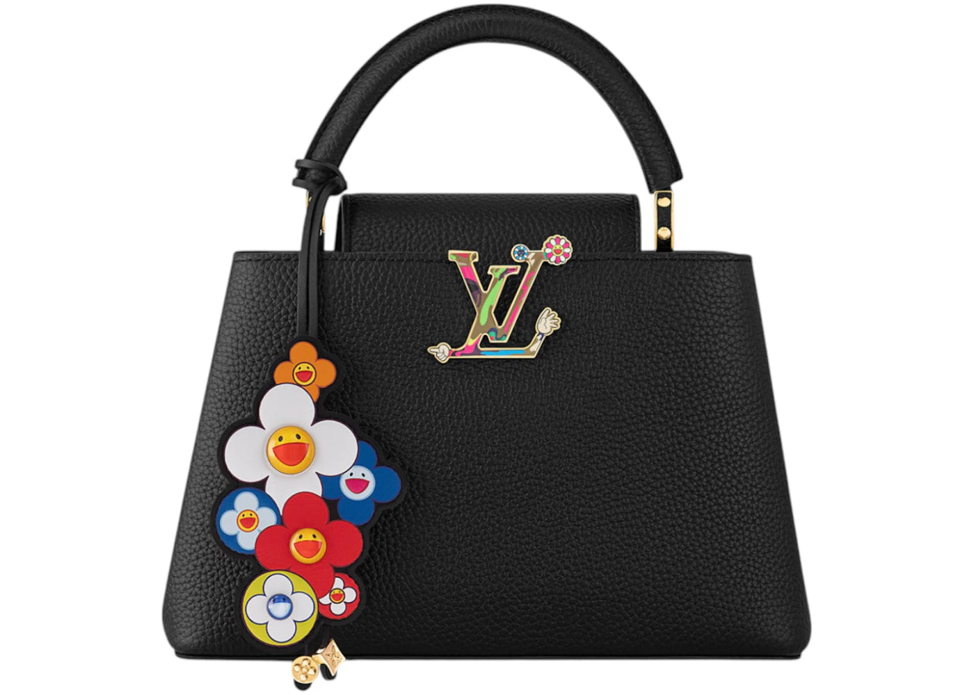 Louis Vuitton x Takashi Murakami Capucines BB Black