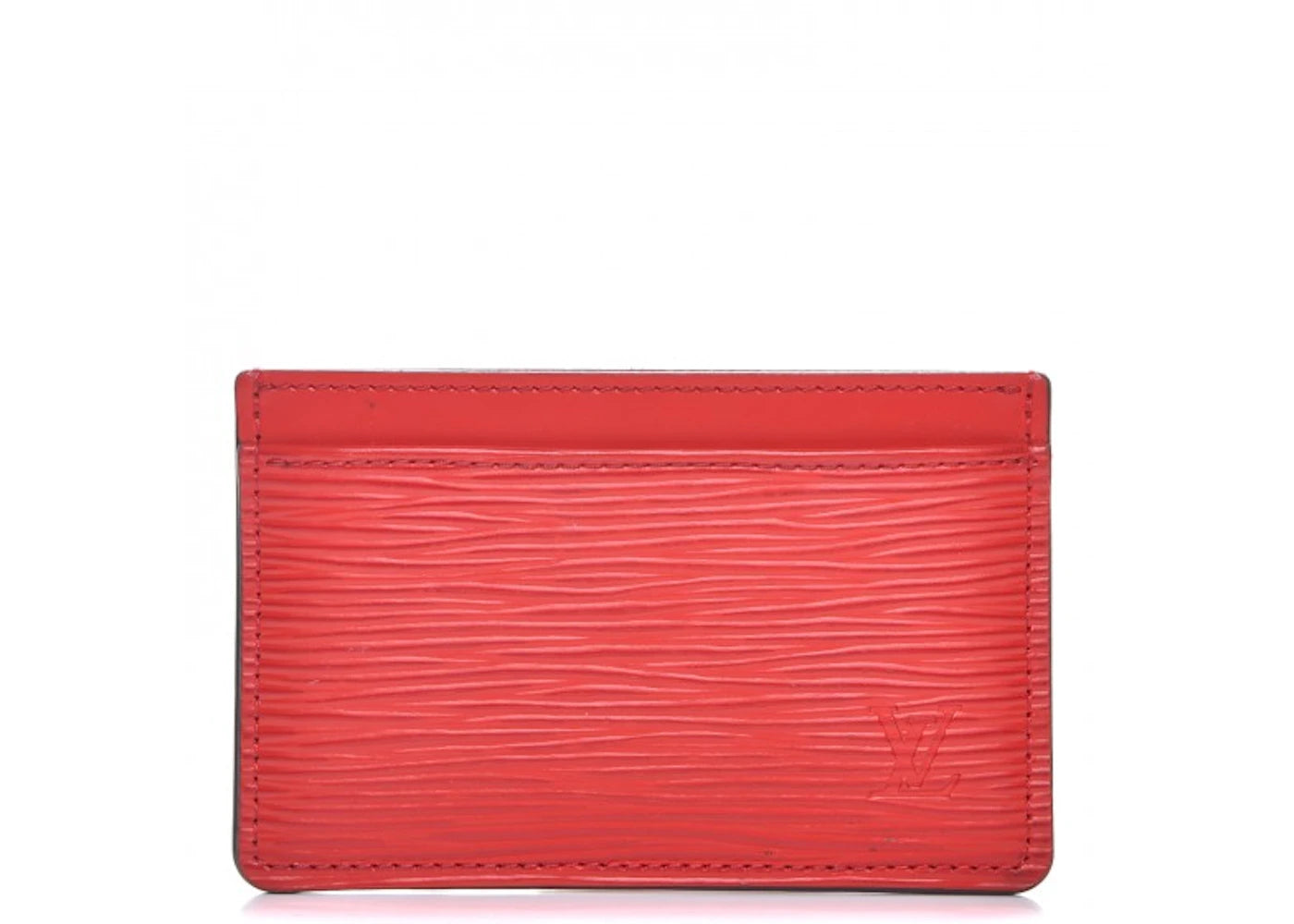 Louis Vuitton Card Holder Epi Coquelicot
