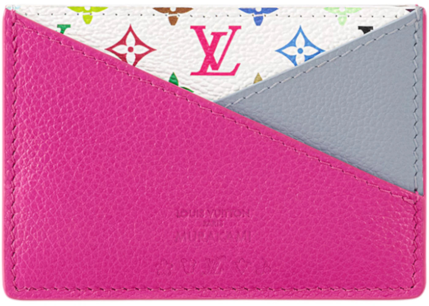 Louis Vuitton x Takashi Murakami Criss-Cross Card Holder Multicolored/Kabira Blue/Rose