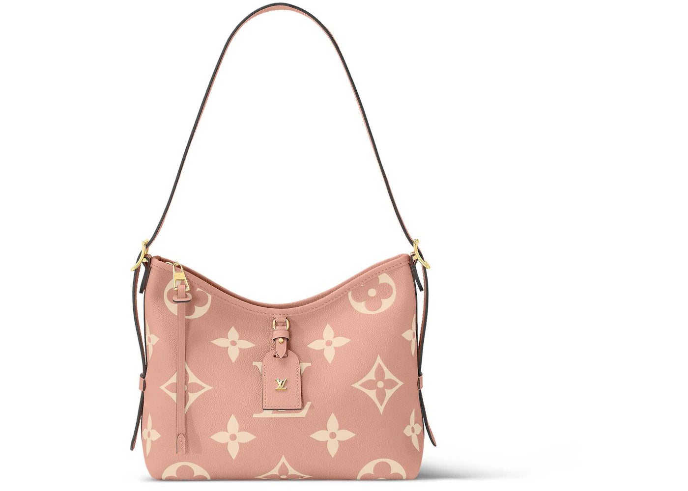 Louis Vuitton CarryAll PM Rose Trianon Pink/Creme Beige