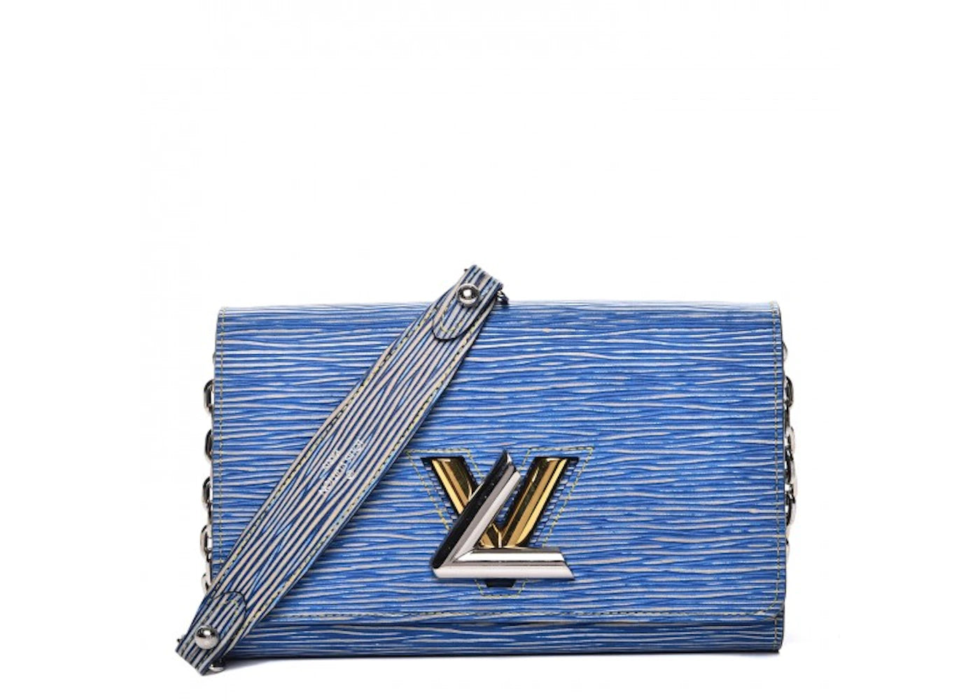 Louis Vuitton Chain Wallet Twist Epi Light Denim