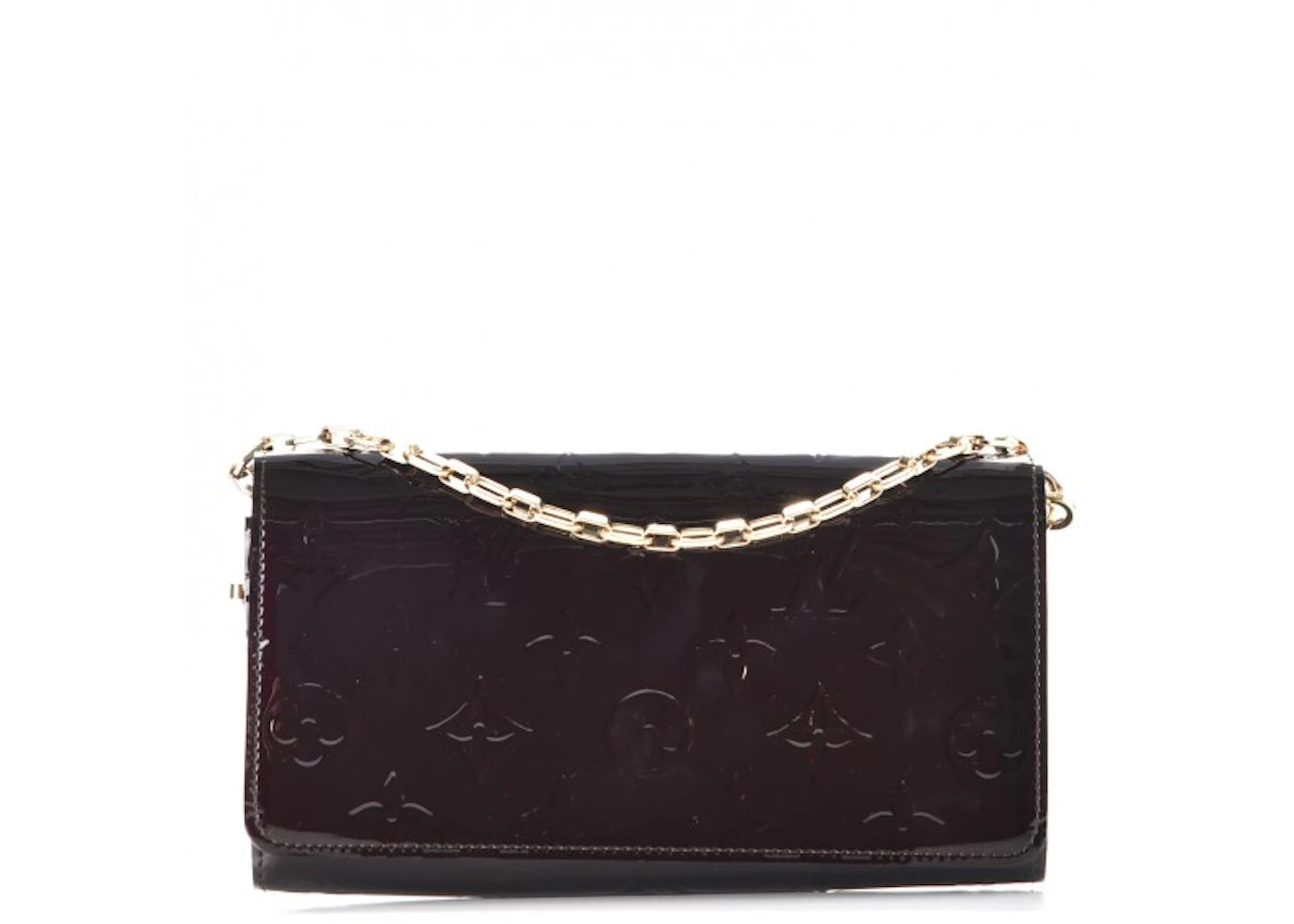 Louis Vuitton Chain Wallet Monogram Vernis Amarante