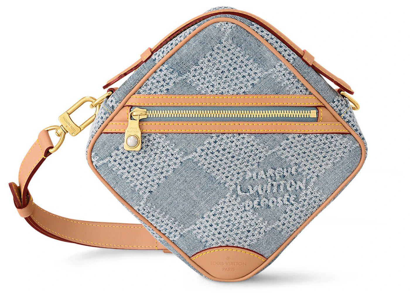 Louis Vuitton Chess Messenger Damier Denim 3D Blue Denim