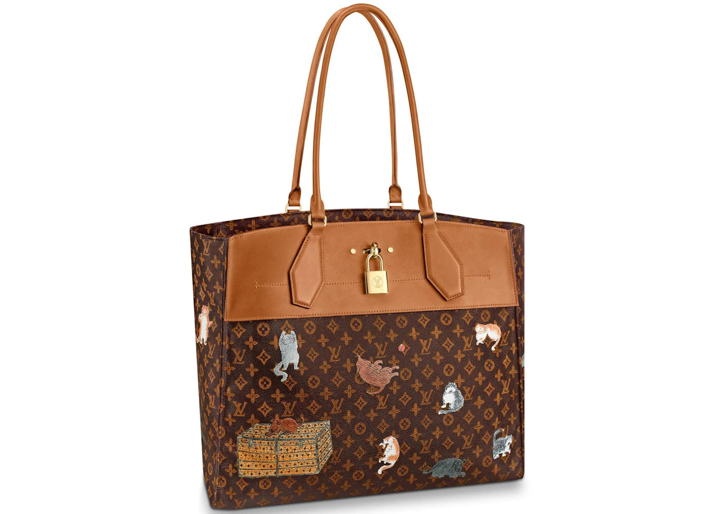Louis Vuitton City Steamer Cabas Monogram Catogram XXL Brown/Orange