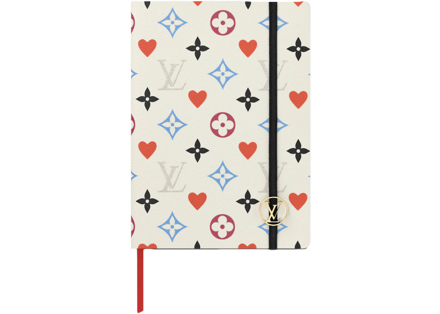 Louis Vuitton Clemence Notebook Game On White