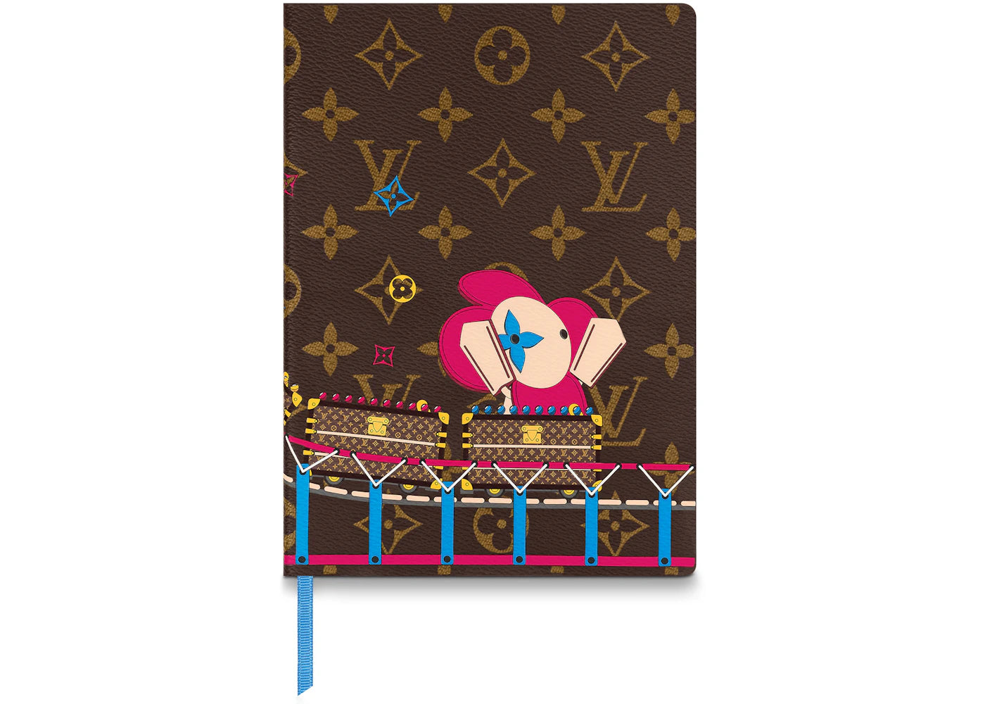 Louis Vuitton Clémence Notebook Roller Coaster Brown