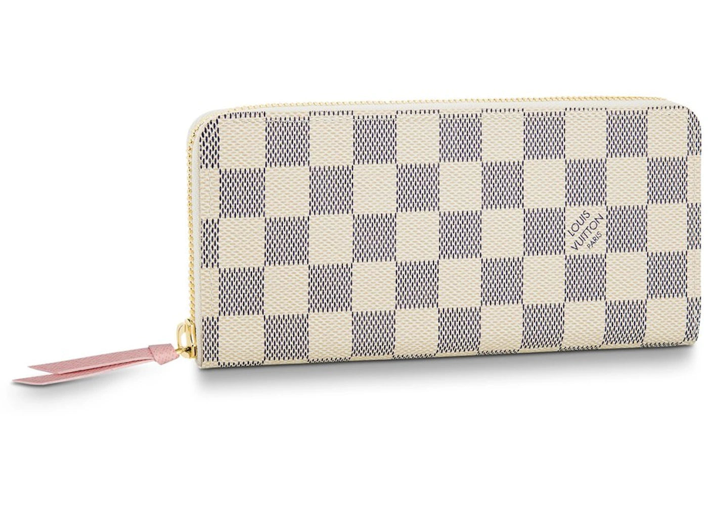 Louis Vuitton Clemence Wallet Damier Azur White
