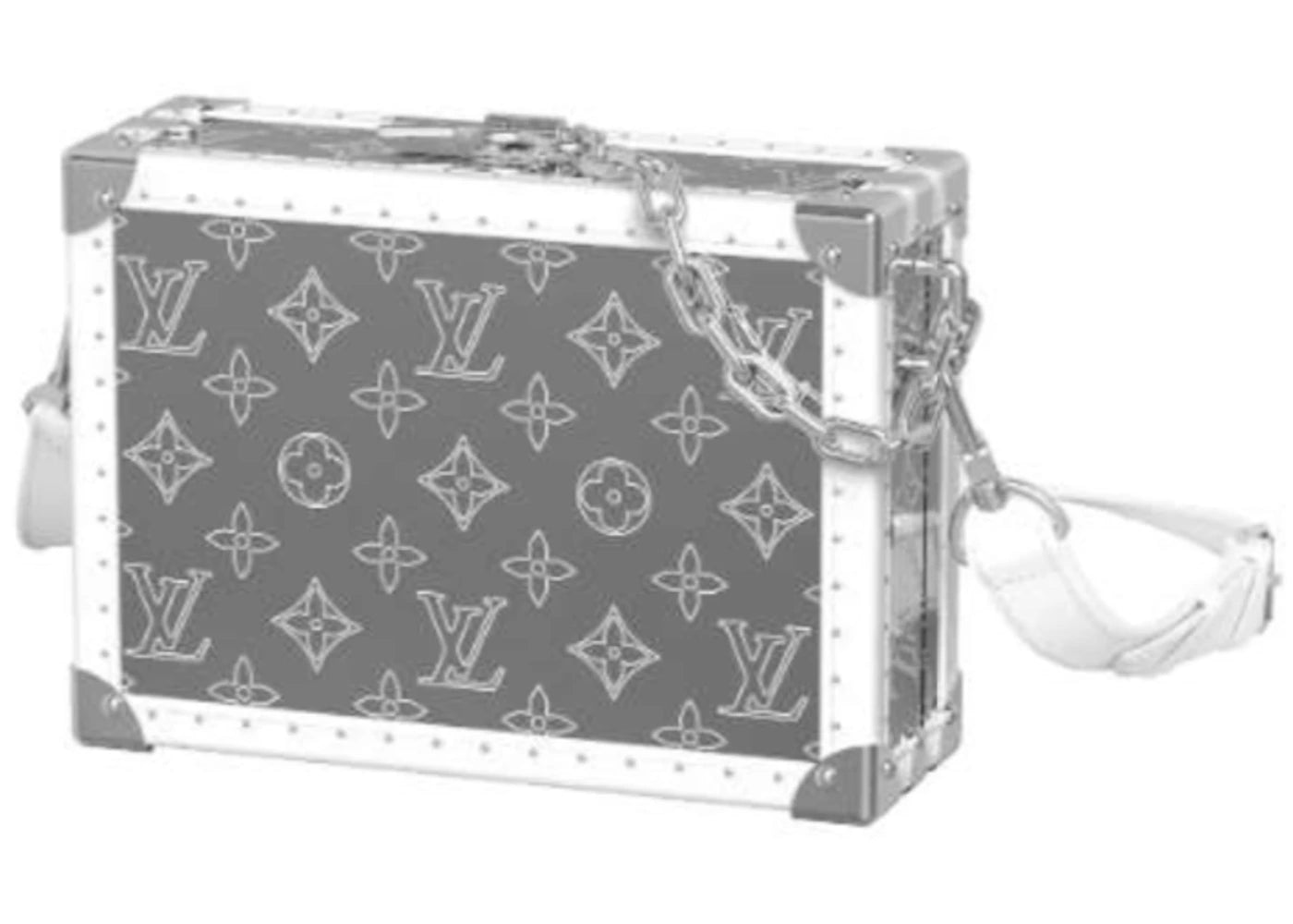 Louis Vuitton Clutch Box Miroir Monogram GM Grey