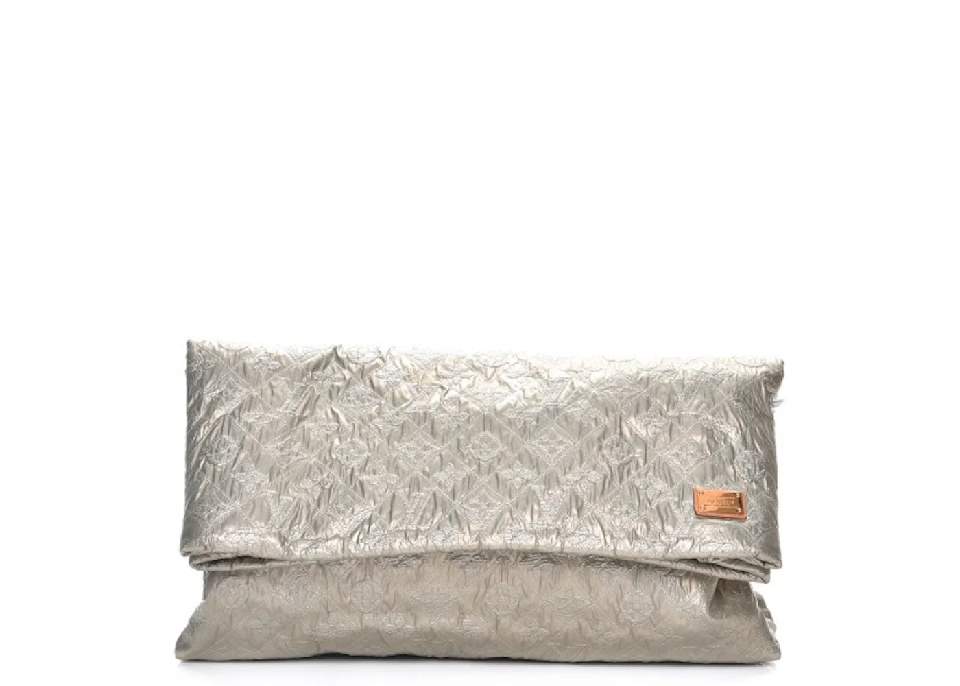 Louis Vuitton Clutch Limelight Monogram Metallic GM Perle