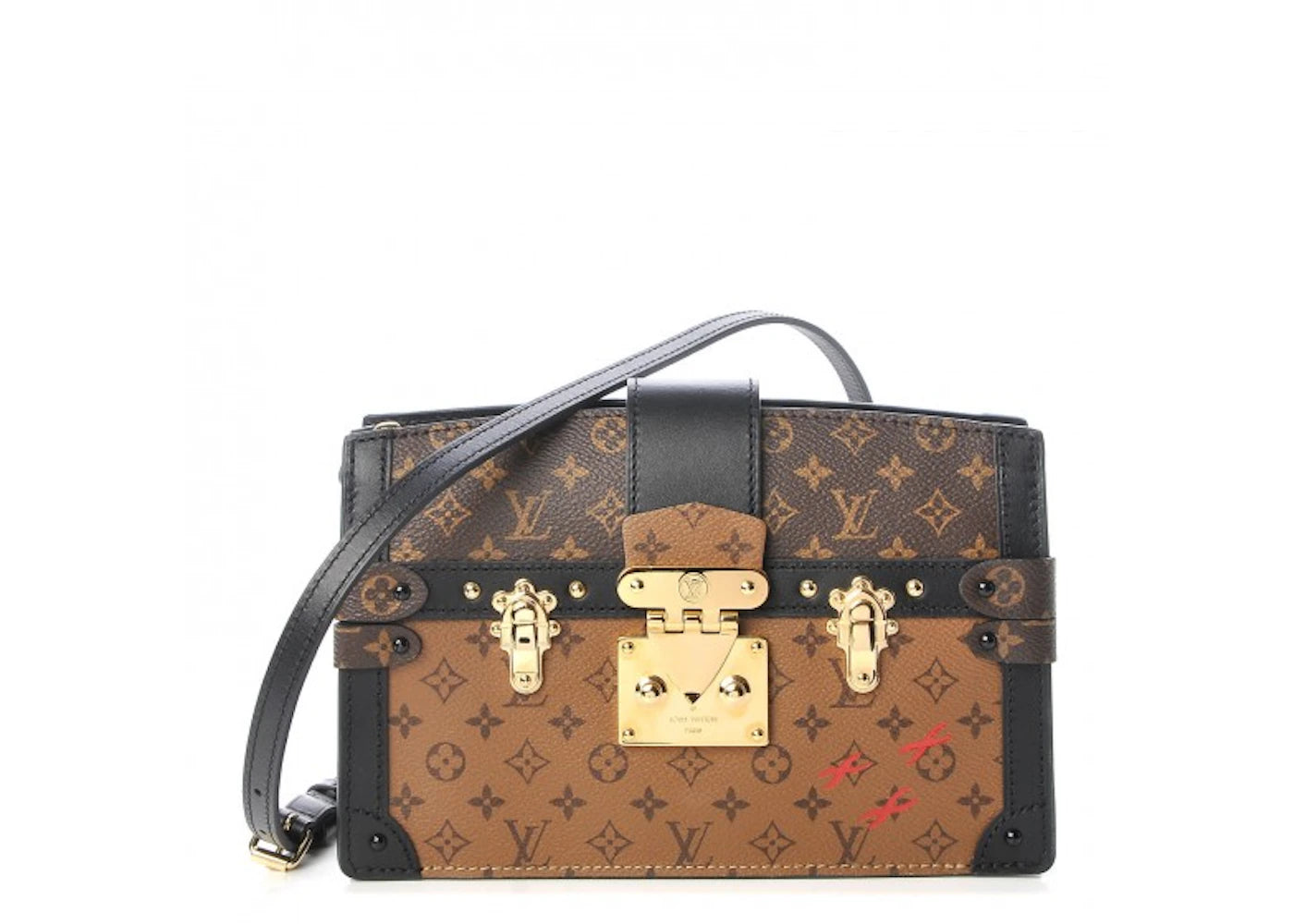 Louis Vuitton Clutch Trunk Monogram Reverse Brown/Black