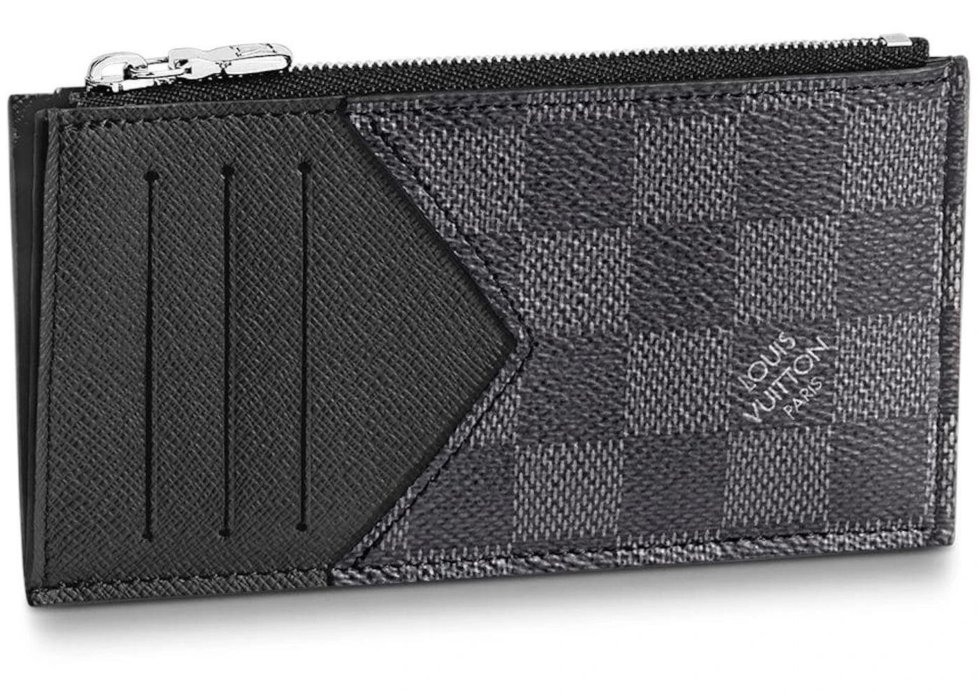 Louis Vuitton Coin Card Holder Damier Graphite Grey/Black