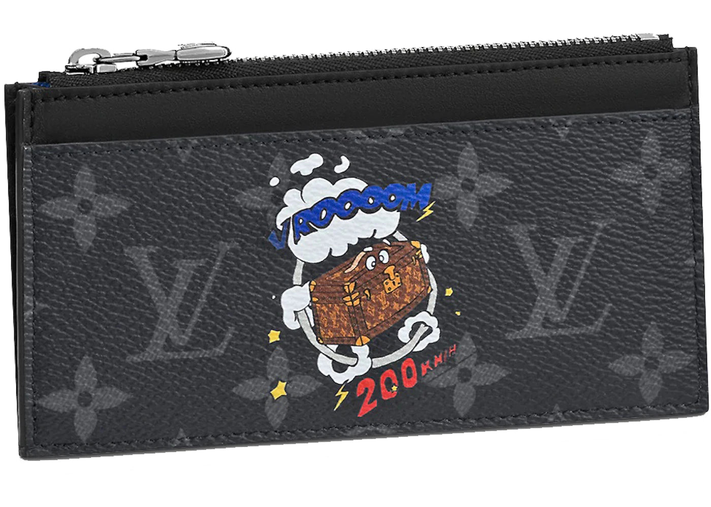 Louis Vuitton Coin Card Holder Monogram Eclipse Black