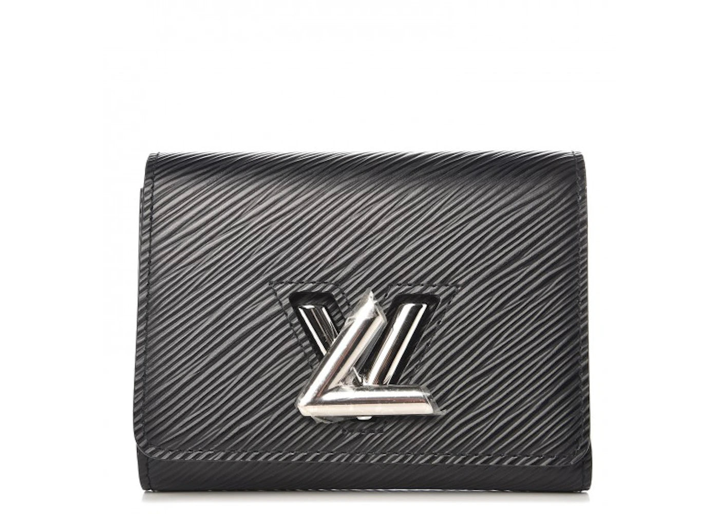 Louis Vuitton Compact Wallet Twist Epi Noir Black