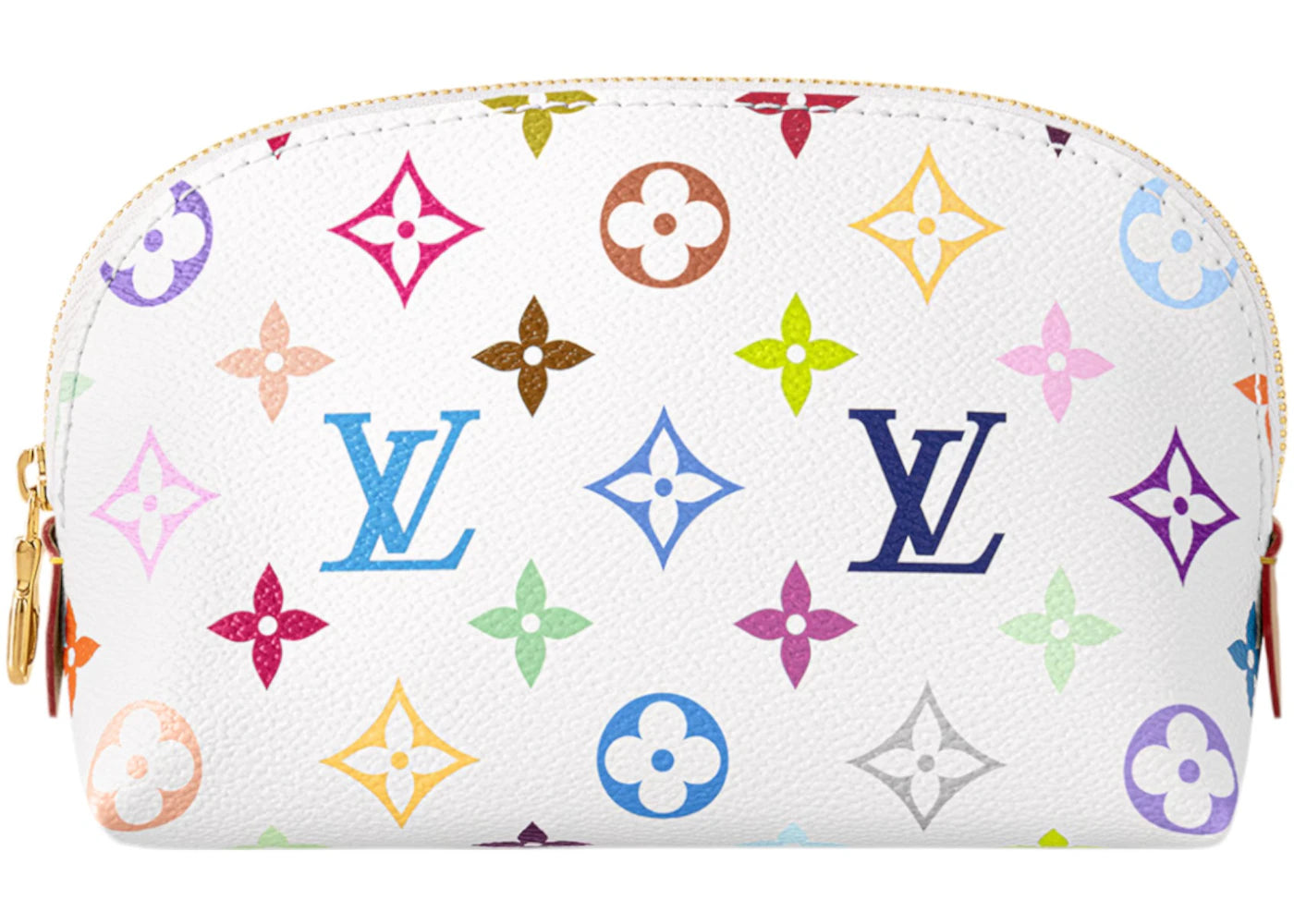 Louis Vuitton x Takashi Murakami Cosmetic Pouch PM White Multicolored