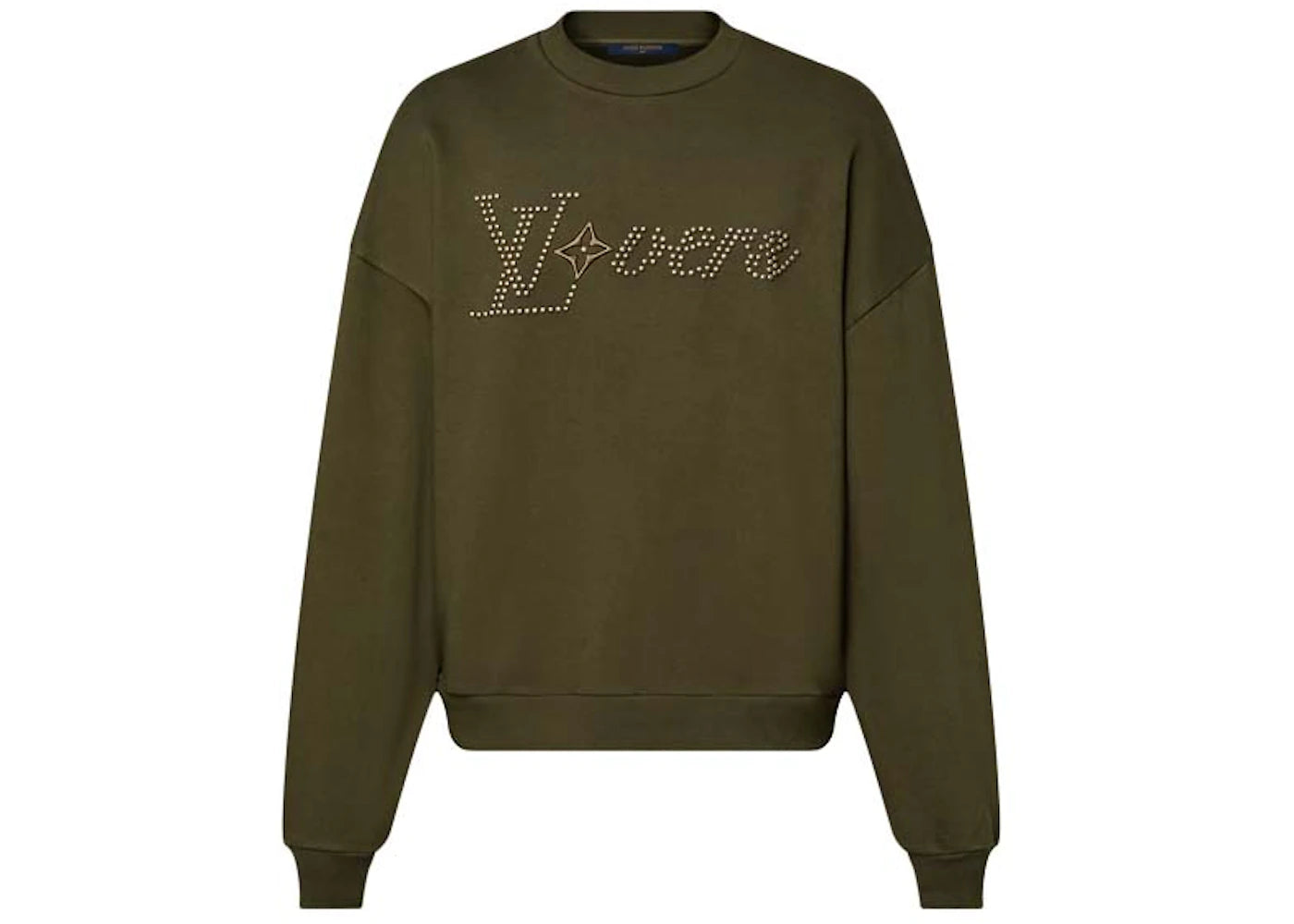 Louis Vuitton Cotton Signature Crewneck Olive