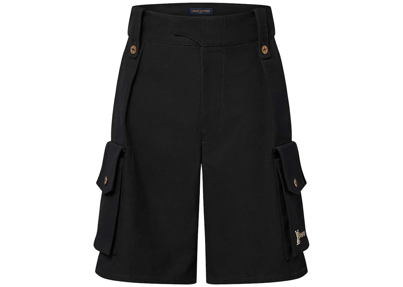 Louis Vuitton Cotton Utility Cargo Shorts Black