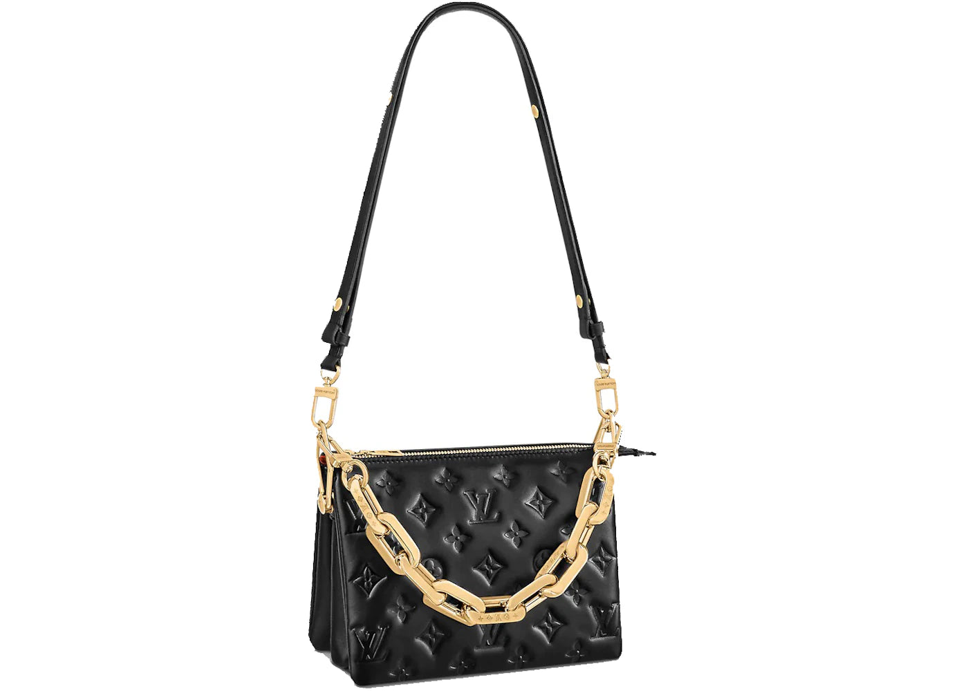 Louis Vuitton Coussin BB Monogram Embossed Black