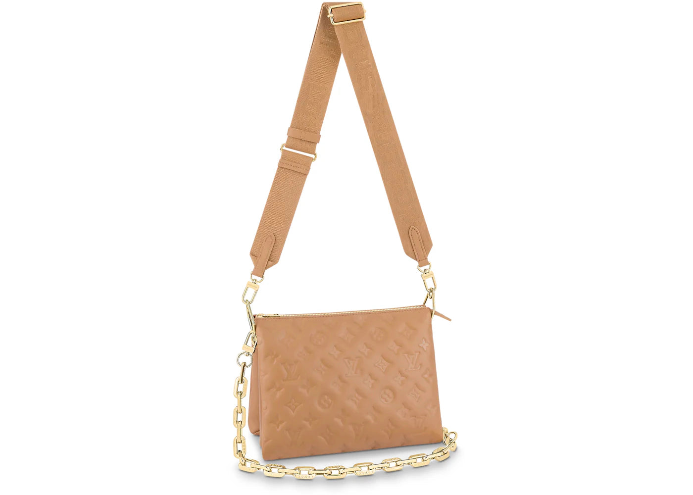 Louis Vuitton Coussin PM Monogram Embossed Camel