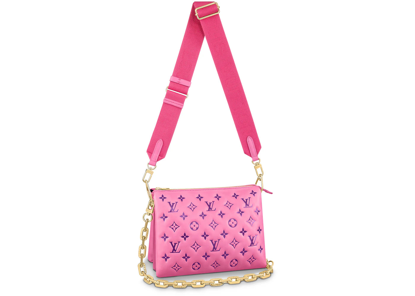 Louis Vuitton Coussin PM Monogram Embossed Pink/Purple