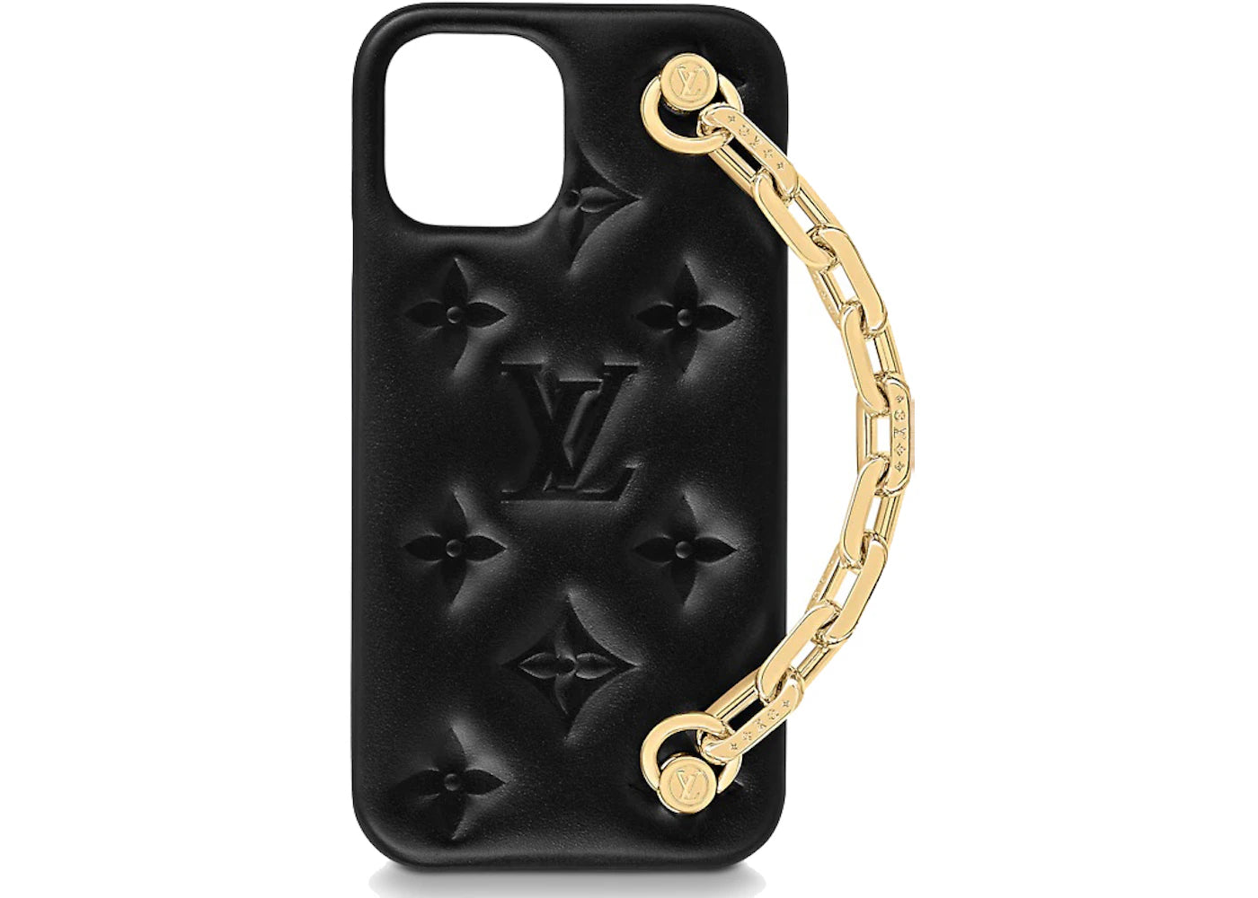 Louis Vuitton Coussin iPhone 12 Bumper Monogram Embossed Black